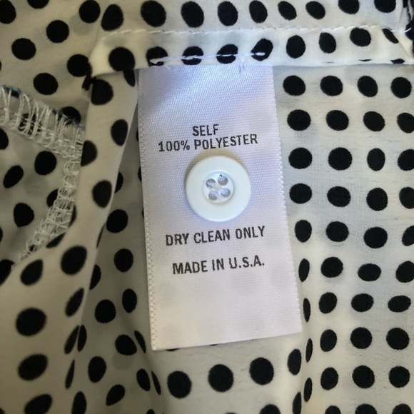 Katherine Kidd Polka Dot Flutter Sleeve Open back Blouse Top - Picture 6 of 13